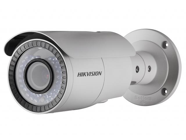 HikVision DS - 2CE16D1T - VFIR3 2Мп уличная цилиндрическая HD - TVI камера с ИК - подсветкой до 40м2Мп CMOS матрица; вариообъектив 2.8 - 12мм@F1.4; угол обзора: 105.2° - 32.8°; механический ИК - фильтр; 0.01 Лк@F1.2; Видеовыход: HD - TV