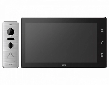 CTV-DP4706AHD B (Black/Silver) Комплект цветного AHD-видеодомофона (7&quot;), в составе: панель CTV-D4000FHD S, монитор CTV-M4706AHD B