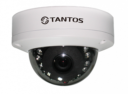 Tantos TSi-De25FP (2.8) Видеокамера IP, купольная, уличная, антивандальная