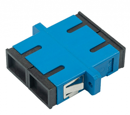 Адаптер оптический проходной SC-SC, OS2, дуплекс (duplex), синий